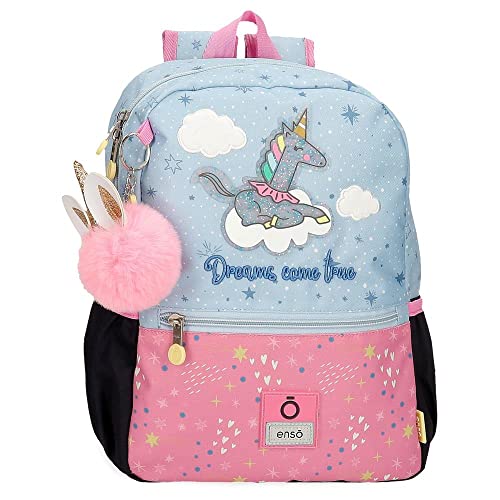 Enso Dreams Come True Vorschulrucksack, anpassbar an Trolley, mehrfarbig, 25 x 32 x 12 cm, Polyester Enso Dreams Come True Vorschulrucksack, anpassbar an Trolley, mehrfarbig, 25 x 32 x 12 cm, Polyester von Enso