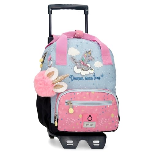 Enso Dreams Come True Vorschulrucksack mit Trolley, mehrfarbig, 23 x 28 x 10 cm, Polyester von Enso