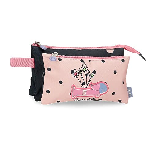 Enso Friends Together Federmäppchen, dreifach, Rosa, 22 x 12 x 5 cm, Polyester, Rosa, Dreifach-Etui Enso Friends Together Federmäppchen, dreifach, Rosa, 22 x 12 x 5 cm, Polyester, Rosa, Dreifach-Etui von Enso