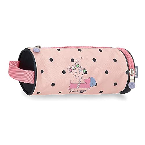 Enso Friends Together Federmäppchen, rund, Rosa, 23 x 9 x 9 cm, Polyester, Rosa, Rundes Etui Enso Friends Together Federmäppchen, rund, Rosa, 23 x 9 x 9 cm, Polyester, Rosa, Rundes Etui von Enso