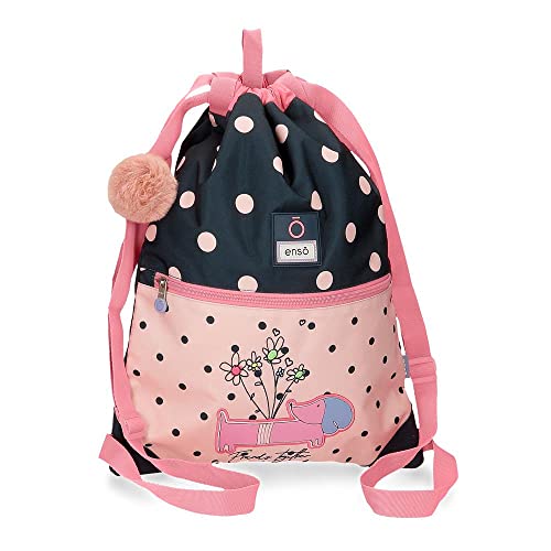 Enso Friends Together Rucksack mit Reißverschluss, Rosa, 35 x 46 cm, Polyester, Rosa, Rucksack mit Reißverschluss Enso Friends Together Rucksack mit Reißverschluss, Rosa, 35 x 46 cm, Polyester, Rosa, Rucksack mit Reißverschluss von Enso