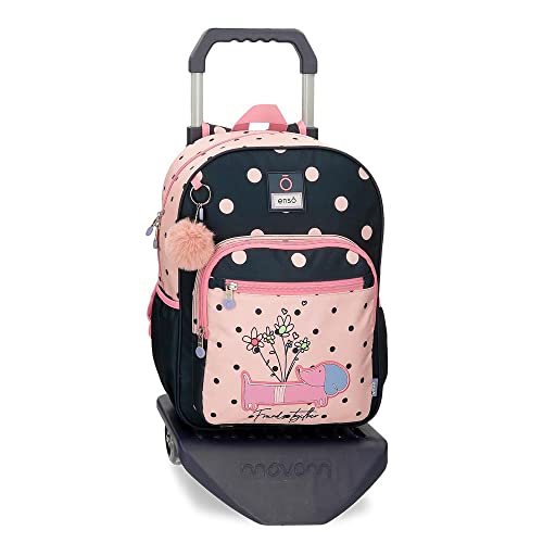 Enso Friends Together Schulrucksack mit Trolley, Rosa, 30 x 38 x 12 cm, Polyester, 13,68 l, Rosa, Schulrucksack mit Trolley Enso Friends Together Schulrucksack mit Trolley, Rosa, 30 x 38 x 12 cm, Polyester, 13,68 l, Rosa, Schulrucksack mit Trolley von Enso
