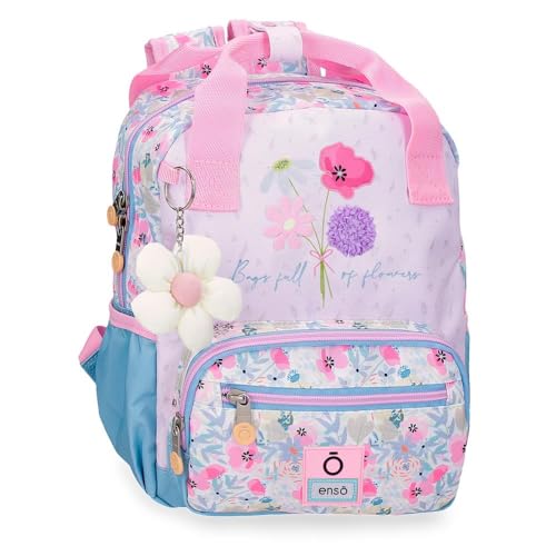 Enso Full of Flowers Rucksack, anpassbar, Rosa, 23 x 28 x 10 cm, Polyester, Rosa, Talla única, Anpassbarer Rucksack Enso Full of Flowers Rucksack, anpassbar, Rosa, 23 x 28 x 10 cm, Polyester, Rosa, Talla única, Anpassbarer Rucksack von Enso