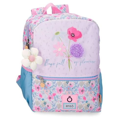 Enso Full of Flowers Rucksack für Spaziergänge, Rosa, 27 x 33 x 11 cm, Polyester, Rosa, Talla única, Wanderrucksack Enso Full of Flowers Rucksack für Spaziergänge, Rosa, 27 x 33 x 11 cm, Polyester, Rosa, Talla única, Wanderrucksack von Enso