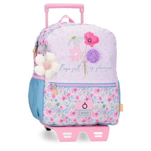 Enso Full of Flowers Rucksack mit Trolley, Rosa, 27 x 33 x 11 cm, Polyester, Rosa, Talla única, Rucksack mit Trolley Enso Full of Flowers Rucksack mit Trolley, Rosa, 27 x 33 x 11 cm, Polyester, Rosa, Talla única, Rucksack mit Trolley von Enso