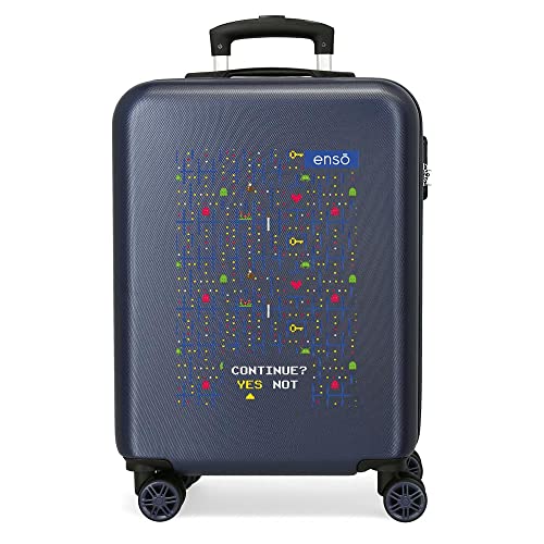 Enso Gamer Kabinentasche, Blau, 38 x 55 x 20 cm, starrer ABS-Kombinationsverschluss seitlich, 34 2 kg, 4 Doppelrollen, Handgepäck. Enso Gamer Kabinentasche, Blau, 38 x 55 x 20 cm, starrer ABS-Kombinationsverschluss seitlich, 34 2 kg, 4 Doppelrollen, Handgepäck. von Enso