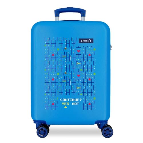 Enso Gamer Kabinentasche, Blau, 38 x 55 x 20 cm, starrer ABS-Kombinationsverschluss seitlich, 34 2 kg, 4 Doppelrollen, Handgepäck. Enso Gamer Kabinentasche, Blau, 38 x 55 x 20 cm, starrer ABS-Kombinationsverschluss seitlich, 34 2 kg, 4 Doppelrollen, Handgepäck. von Enso