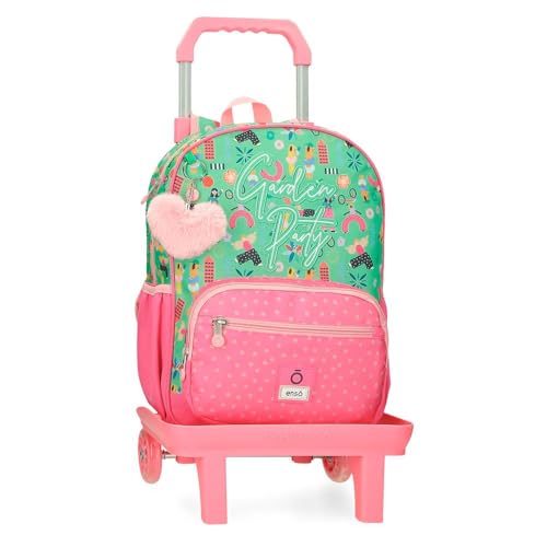 Enso Garden Party Schulrucksack mit Trolley, mehrfarbig, 30 x 38 x 12 cm, Polyester, bunt, 30x38x12 cms, Schulrucksack mit Trolley Enso Garden Party Schulrucksack mit Trolley, mehrfarbig, 30 x 38 x 12 cm, Polyester, bunt, 30x38x12 cms, Schulrucksack mit Trolley von Enso