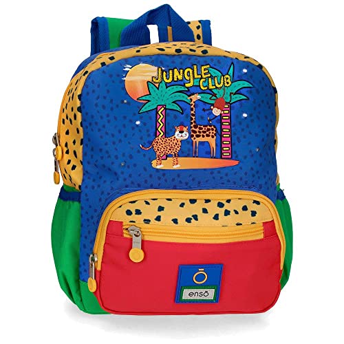Enso Jungle Club Rucksack, anpassbar, Mehrfarbig, 23 x 28 x 10 cm, Polyester, 6,44 l, bunt, Anpassbarer Rucksack Enso Jungle Club Rucksack, anpassbar, Mehrfarbig, 23 x 28 x 10 cm, Polyester, 6,44 l, bunt, Anpassbarer Rucksack von Enso