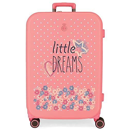 Enso Little Dreams Medium Koffer Pink 48x70x28 cm Starres ABS TSA Gepäck Abschließbar 79L 4,32 kgs 4 Doppelräder... von Enso
