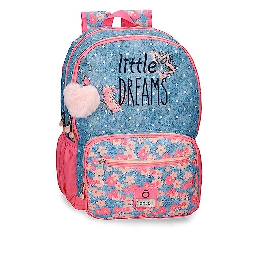 Enso Little Dreams Schulrucksack mit zwei Fächern Rosa 32x44x17 cm Polyester 23,94L... von Enso