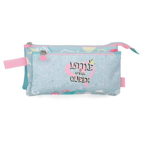 Enso Little Urban Queen Dreifach-Federmäppchen, Blau, 22 x 12 x 5 cm, Polyester, blau, 22x12x5 cms, Dreifachmäppchen Enso Little Urban Queen Dreifach-Federmäppchen, Blau, 22 x 12 x 5 cm, Polyester, blau, 22x12x5 cms, Dreifachmäppchen von Enso