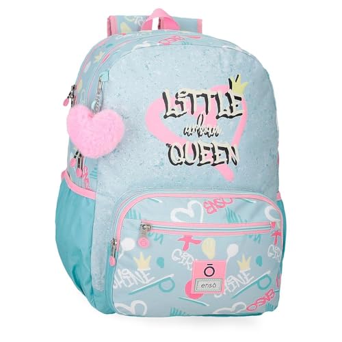 Enso Little Urban Queen Schulrucksack, Blau, 32 x 42 x 14 cm, Polyester, blau, 32x42x14 cms, Schulrucksack Enso Little Urban Queen Schulrucksack, Blau, 32 x 42 x 14 cm, Polyester, blau, 32x42x14 cms, Schulrucksack von Enso