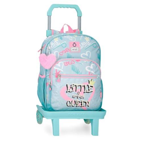 Enso nso Little Urban Queen Schulrucksack mit Trolley, blau, 30 x 38 x 12 cm, Polyester, blau, 30x38x12 cms, Schulrucksack mit Trolley Enso nso Little Urban Queen Schulrucksack mit Trolley, blau, 30 x 38 x 12 cm, Polyester, blau, 30x38x12 cms, Schulrucksack mit Trolley von Enso