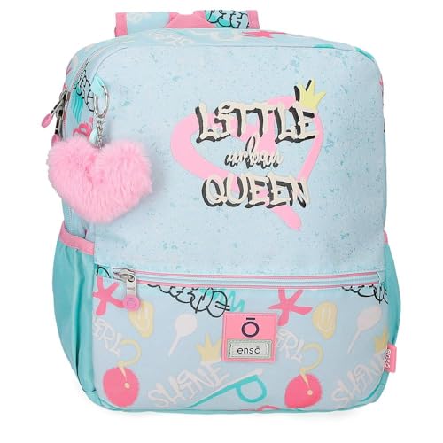 Enso Little Urban Queen Vorschulrucksack, anpassbar an Trolley, Blau, 25 x 32 x 12 cm, Polyester, blau, 25x32x12 cms, Wanderrucksack Enso Little Urban Queen Vorschulrucksack, anpassbar an Trolley, Blau, 25 x 32 x 12 cm, Polyester, blau, 25x32x12 cms, Wanderrucksack von Enso