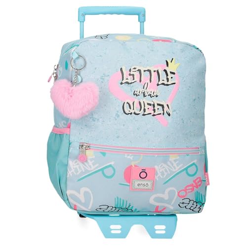 Enso Little Urban Queen Vorschulrucksack mit Trolley, blau, 25 x 32 x 12 cm, Polyester, blau, 25x32x12 cms, Wanderrucksack Enso Little Urban Queen Vorschulrucksack mit Trolley, blau, 25 x 32 x 12 cm, Polyester, blau, 25x32x12 cms, Wanderrucksack von Enso