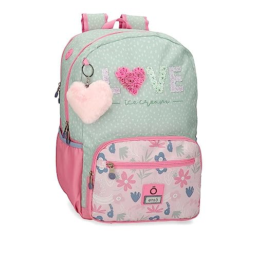Enso Love Ice Cream Schulrucksack für Laptop, Grün, 32 x 42 x 14 cm, Polyester, 18,82 l, grün, Talla única, Schulrucksack für Laptop Enso Love Ice Cream Schulrucksack für Laptop, Grün, 32 x 42 x 14 cm, Polyester, 18,82 l, grün, Talla única, Schulrucksack für Laptop von Enso