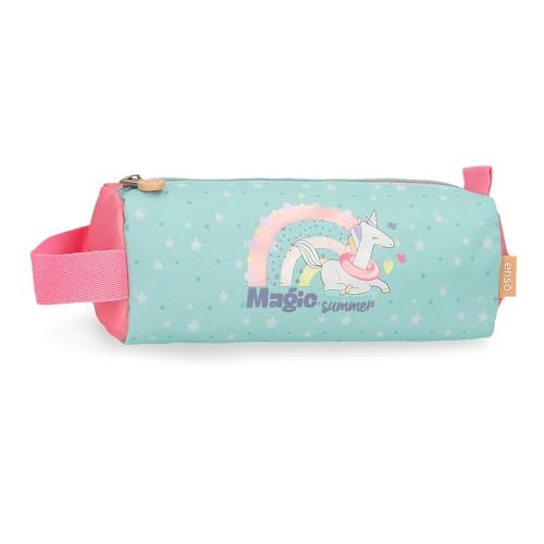 Enso Magic Summer Federmäppchen, rund, Mehrfarbig, 22 x 8,5 x 8 cm, Polyester von Joumma Bags, bunt, Rundes Etui von Enso