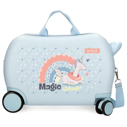 Enso Magic Summer Kinderkoffer, Blau, 45 x 31 x 20 cm, starr, 1,8 kg, seitlicher Kombinationsverschluss, ABS, 1,8 kg, 27,9 l, Handgepäck, blau, Talla única, Kinderkoffer Enso Magic Summer Kinderkoffer, Blau, 45 x 31 x 20 cm, starr, 1,8 kg, seitlicher Kombinationsverschluss, ABS, 1,8 kg, 27,9 l, Handgepäck, blau, Talla única, Kinderkoffer von Enso