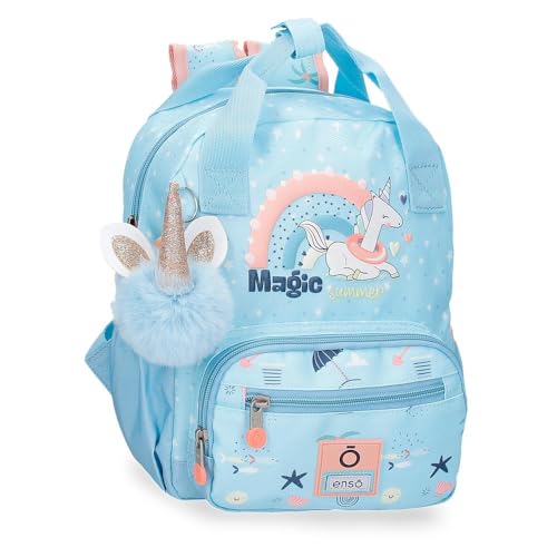 Enso Magic Summer Rucksack, Blau, 23 x 28 x 10 cm, Polyester, blau, Talla única, Rucksack Enso Magic Summer Rucksack, Blau, 23 x 28 x 10 cm, Polyester, blau, Talla única, Rucksack von Enso