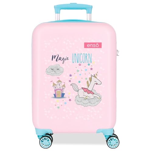 Enso Magic Unicorn Kabinenkoffer, Rosa, 33 x 50 x 20 cm, starr, 2 kg, seitlicher Kombinationsverschluss, ABS, 2 kg, 33 l, Handgepäck, Rosa, Talla única, Kabinenkoffer Enso Magic Unicorn Kabinenkoffer, Rosa, 33 x 50 x 20 cm, starr, 2 kg, seitlicher Kombinationsverschluss, ABS, 2 kg, 33 l, Handgepäck, Rosa, Talla única, Kabinenkoffer von Enso