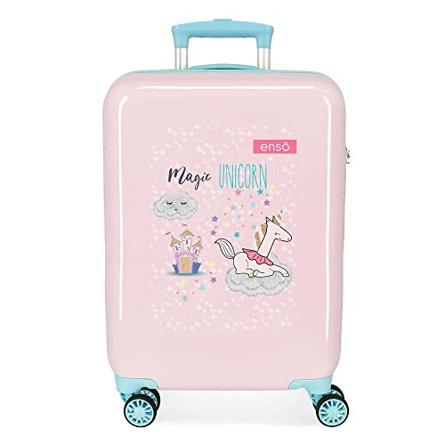 Enso Magic Unicorn Kabinentrolley, Rosa, 38 x 55 x 20 cm, starrer ABS-Kombinationsverschluss, seitlich, 34 l, 2 kg, 4 Räder, Handgepäck Enso Magic Unicorn Kabinentrolley, Rosa, 38 x 55 x 20 cm, starrer ABS-Kombinationsverschluss, seitlich, 34 l, 2 kg, 4 Räder, Handgepäck von Enso