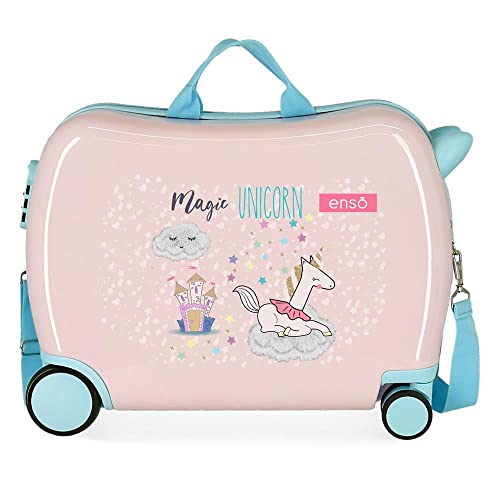 Enso Magic Unicorn Kinderkoffer, Rosa, 50 x 38 x 20 cm, starr, ABS-Kombinationsverschluss, 34 l, 1,8 kg, 4 Räder, Handgepäck Enso Magic Unicorn Kinderkoffer, Rosa, 50 x 38 x 20 cm, starr, ABS-Kombinationsverschluss, 34 l, 1,8 kg, 4 Räder, Handgepäck von Enso