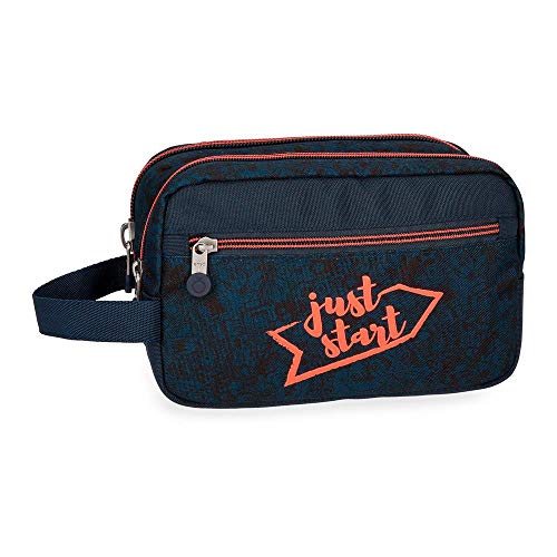 Enso Monsters Anpassungsfähiger Vanity Case mit zwei Fächern Blau 24x15x10 cms Polyester Enso Monsters Anpassungsfähiger Vanity Case mit zwei Fächern Blau 24x15x10 cms Polyester von Enso