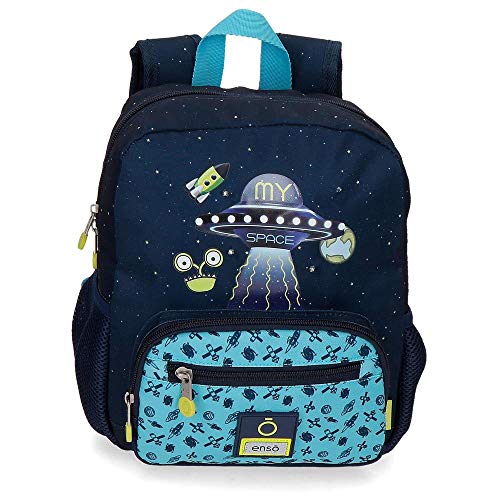 Enso My Space Vorschulrucksack Blau 23 x 28 x 10 cm Polyester 6,44 l von Enso