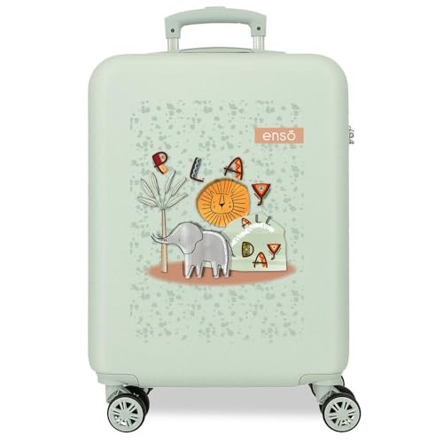 Enso Play All Day Kabinenkoffer, Grün, 38 x 55 x 20 cm, starr, ABS, Seitenkombinationsverschluss, 34 l, 2 kg, 4 Doppelrollen, Handgepäck, grün, Kabinenkoffer Enso Play All Day Kabinenkoffer, Grün, 38 x 55 x 20 cm, starr, ABS, Seitenkombinationsverschluss, 34 l, 2 kg, 4 Doppelrollen, Handgepäck, grün, Kabinenkoffer von Enso
