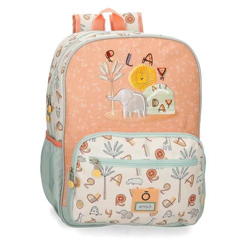 Enso Play All Day Schulrucksack, Mehrfarbig, 30 x 38 x 12 cm, Polyester, 13,68 l, bunt, Schulrucksack von Enso