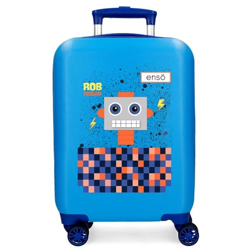 Enso Rob Friend Kabinenkoffer, blau, 33 x 50 x 20 cm, starr, ABS, seitlicher Zahlenschloss, 28,4 l, 2 kg, 4 Doppelräder, Gepäck, Hand, blau, Kabinenkoffer Enso Rob Friend Kabinenkoffer, blau, 33 x 50 x 20 cm, starr, ABS, seitlicher Zahlenschloss, 28,4 l, 2 kg, 4 Doppelräder, Gepäck, Hand, blau, Kabinenkoffer von Enso