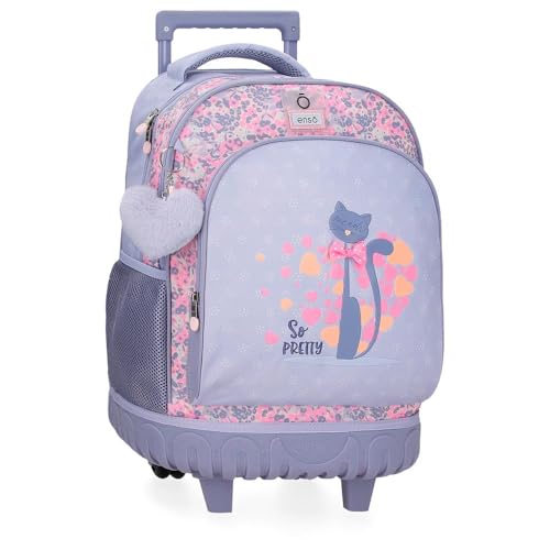 Enso So Pretty Rucksack mit 2 Rädern, mehrfarbig, 33 x 44 x 21 cm, Polyester, bunt, 33x44x21 cms, Rucksack mit 2 Rädern von Enso