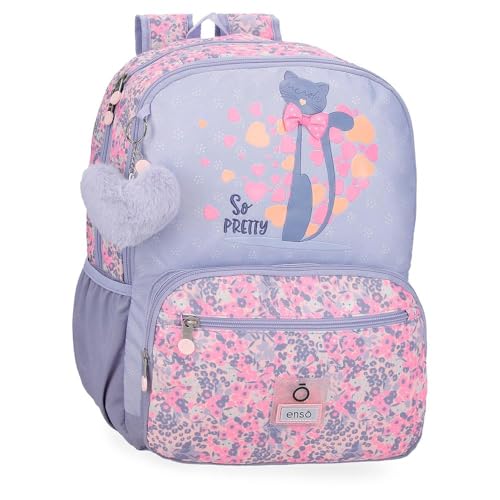Enso So Pretty Schulrucksack, Mehrfarbig, 32 x 44 x 17 cm, Polyester, bunt, 32x44x17 cms, Schulrucksack Enso So Pretty Schulrucksack, Mehrfarbig, 32 x 44 x 17 cm, Polyester, bunt, 32x44x17 cms, Schulrucksack von Enso