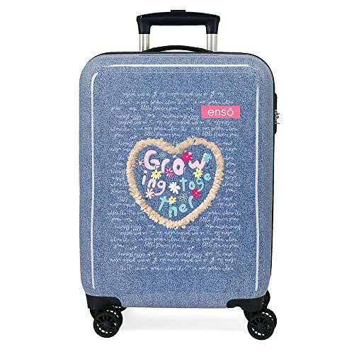 Enso Together Growing Kabinentrolley, blau, 38 x 55 x 20 cm, Hartplastik, seitlicher Kombinationsverschluss, 34 l, 2 kg, 4 Räder, Handgepäck Enso Together Growing Kabinentrolley, blau, 38 x 55 x 20 cm, Hartplastik, seitlicher Kombinationsverschluss, 34 l, 2 kg, 4 Räder, Handgepäck von Enso