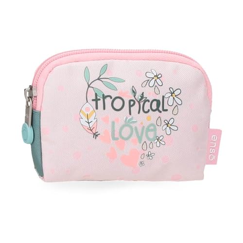 Enso Tropical Love Geldbörse, Mehrfarbig, 12 x 8 x 2 cm, Polyester, bunt, geldbörse von Enso