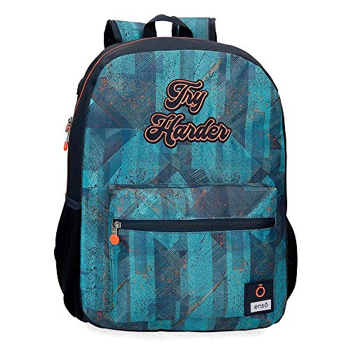 Enso Try Harder Rucksack Laptop 15,6 Zoll Blau 32 x 44 x 17 cm Polyester 21,12 l Enso Try Harder Rucksack Laptop 15,6 Zoll Blau 32 x 44 x 17 cm Polyester 21,12 l von Enso