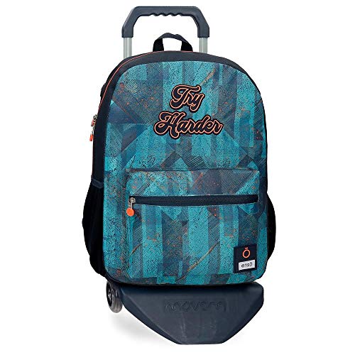 Enso Try Harder Rucksack mit Trolley, 15,6 Zoll, Blau, 32 x 44 x 17 cm, Polyester, 21,12 l Enso Try Harder Rucksack mit Trolley, 15,6 Zoll, Blau, 32 x 44 x 17 cm, Polyester, 21,12 l von Enso