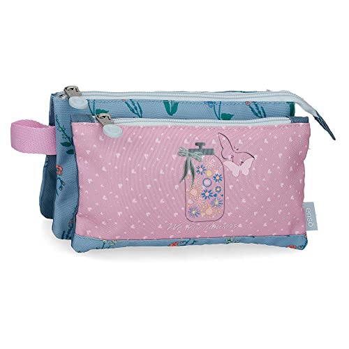 Enso We Love Flowers Federmäppchen, dreifach, Rosa, 22 x 12 x 5 cm, Polyester, Rosa, Dreifach-Etui Enso We Love Flowers Federmäppchen, dreifach, Rosa, 22 x 12 x 5 cm, Polyester, Rosa, Dreifach-Etui von Enso