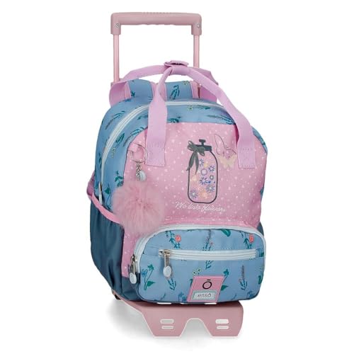 Enso We Love Flowers Kleiner Rucksack mit Trolley, Rosa, 23 x 28 x 10 cm, Polyester, 6,44 l, Rosa, Kleiner Rucksack mit Trolley Enso We Love Flowers Kleiner Rucksack mit Trolley, Rosa, 23 x 28 x 10 cm, Polyester, 6,44 l, Rosa, Kleiner Rucksack mit Trolley von Enso