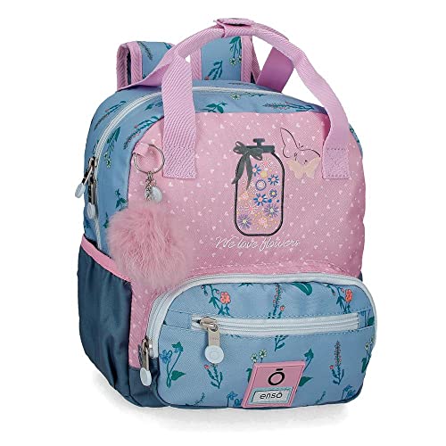 Enso We Love Flowers Rucksack, anpassbar, Rosa, 23 x 28 x 10 cm, Polyester, 6,44 l, Rosa, Anpassbarer Rucksack Enso We Love Flowers Rucksack, anpassbar, Rosa, 23 x 28 x 10 cm, Polyester, 6,44 l, Rosa, Anpassbarer Rucksack von Enso