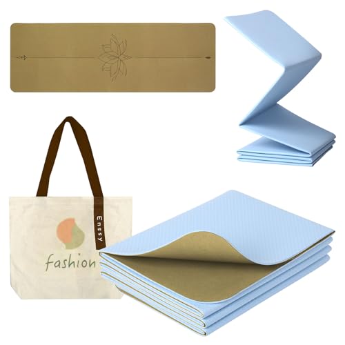 Enssy Reise-Yogamatte, faltbar, klein, 173 x 61 cm, 0,4 cm, mit Tragetasche, leichtes Pilate-Design Enssy Reise-Yogamatte, faltbar, klein, 173 x 61 cm, 0,4 cm, mit Tragetasche, leichtes Pilate-Design von Enssy
