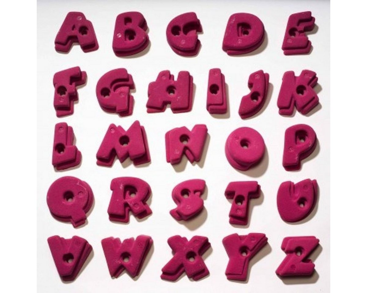 Entre Prises Kletterwand Entre Prises Klettergriffe Set Alphabet Entre Prises Kletterwand Entre Prises Klettergriffe Set Alphabet von Entre Prises