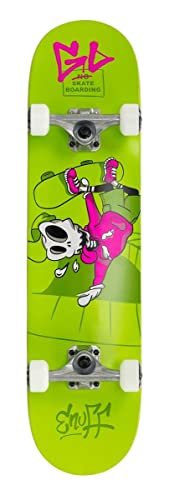 Enuff Skateboards Skully Complete Mini Skateboard, Unisex, Erwachsene, Grün (Grün), 19,9 cm (7,75 Zoll) von ENUFF