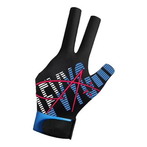 Eoixuqba DREI-Finger-Billardhandschuhe, Pool-Queue-Sporthandschuhe | Unisex Sport Billard DREI-Finger-Handschuhe | Stilvolle Billardausrüstung für Amateur- und Profispieler von Eoixuqba