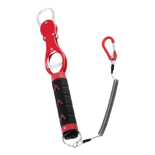 Eoixuqba Fischhalter für gefangenen Fisch, Fischlippengreifer, Hochfester Fischhalter aus Aluminiumlegierung, Tragbares Fischhalter-Werkzeug, Leichter Fischgreifer für Angler, Fischer von Eoixuqba