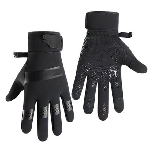 Eoixuqba Handschuhe für kaltes Wetter – winddichte Winterhandschuhe für Herren und Damen, wasserdichte Thermo-Skihandschuhe, Winter-Touchscreen-Handschuhe zum Radfahren, Fahren, Wandern von Eoixuqba