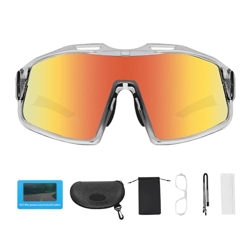 Eoixuqba Sportpolarisierte Sonnenbrillen, winddichte Laufbrillen,Bunte polarisierte Sonnenbrille | Mountain Cycle winddichte Brillenausrüstung zum Laufen, Wandern, Angeln, Radfahren von Eoixuqba