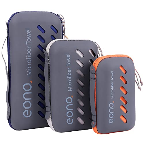 Eono Mikrofaser Handtuch, Saugfähig, Leicht, Schnelltrocknend, Perfektes Yogatuch, Badetuch, Sporthandtuch, Reisehandtuch, Groß Strandhandtuch, Microfiber Towel - Grau, 60 x 30 cm Eono Mikrofaser Handtuch, Saugfähig, Leicht, Schnelltrocknend, Perfektes Yogatuch, Badetuch, Sporthandtuch, Reisehandtuch, Groß Strandhandtuch, Microfiber Towel - Grau, 60 x 30 cm von Eono