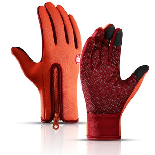 Eowduk FROSTFIT - Thermo Handschuhe perfekt für jedes Abenteuer, Frostfit - Thermo Handschuhe Herren Damen, Wasserdicht Mit Touchscreen (Orange,L) von Eowduk